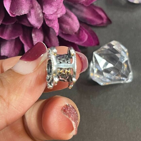 Disney Cinderella Bracelet Charm Princess Carriage Silver Bead Jewelry Charm - Picture 3 of 8